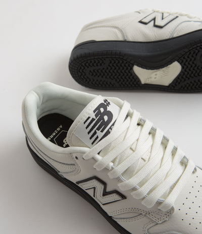 New Balance Numeric 480 Shoes in Sea Salt and Black