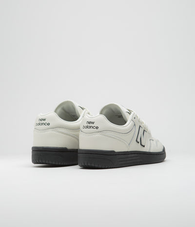 New Balance Numeric 480 Shoes in Sea Salt and Black