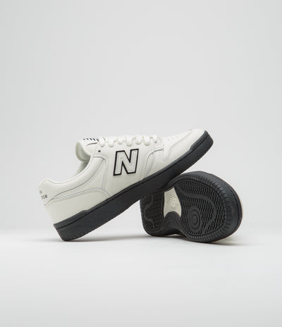 New Balance Numeric 480 Shoes in Sea Salt and Black