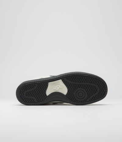 New Balance Numeric 480 Shoes in Sea Salt and Black