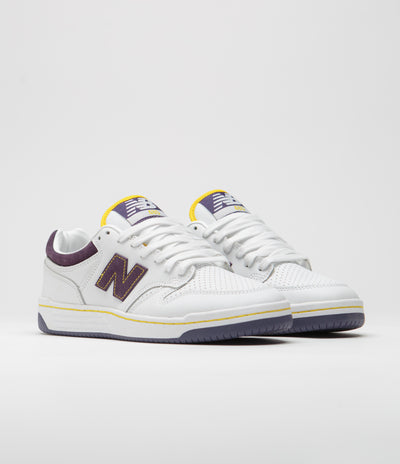 New Balance Numeric 480 Shoes - White / Purple