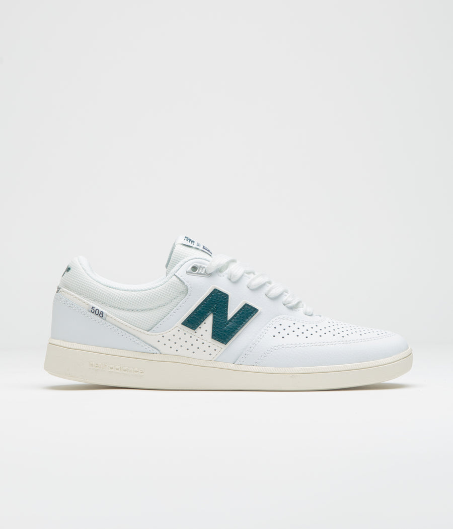 New Balance Numeric 508 Brandon Westgate Shoes - White / Green