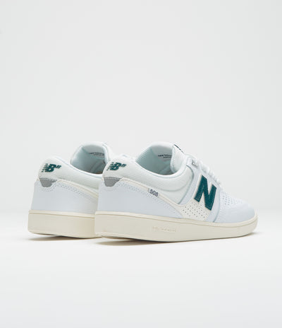New Balance Numeric 508 Brandon Westgate Shoes - White / Green