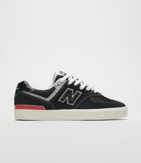 New Balance Numeric 574 Shoes in Black and White