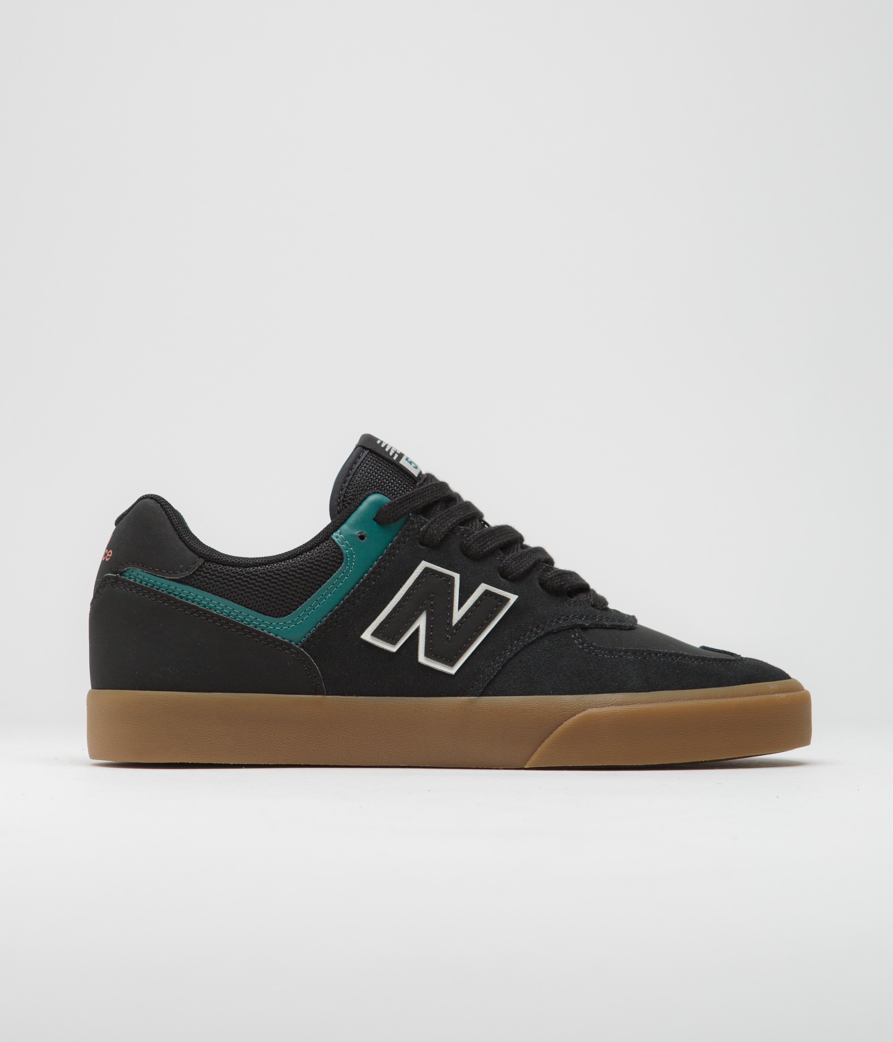 New Balance Numeric 574 Shoes - Black / Vintage Teal | Flatspot