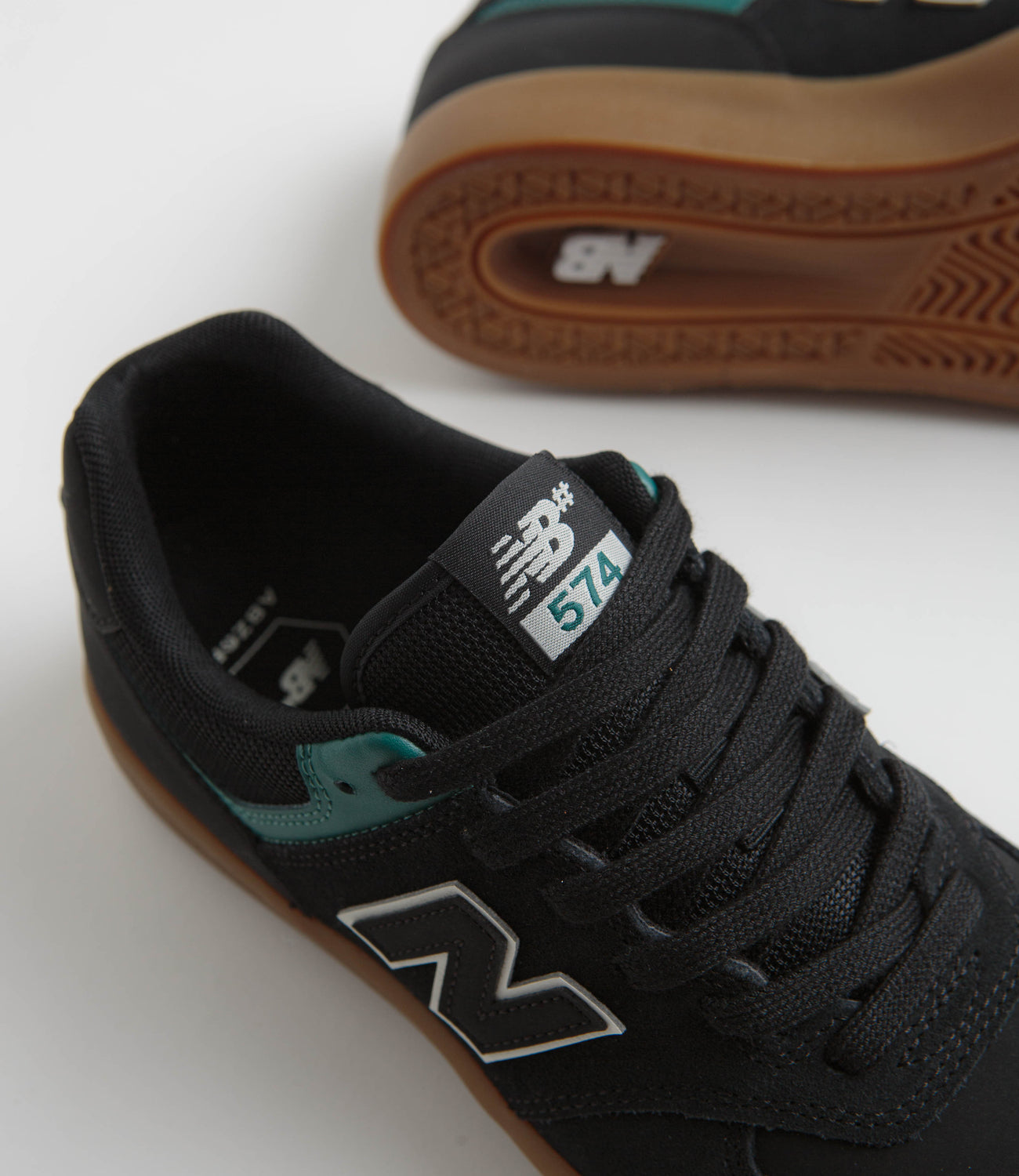 New balance 574 black and teal shop