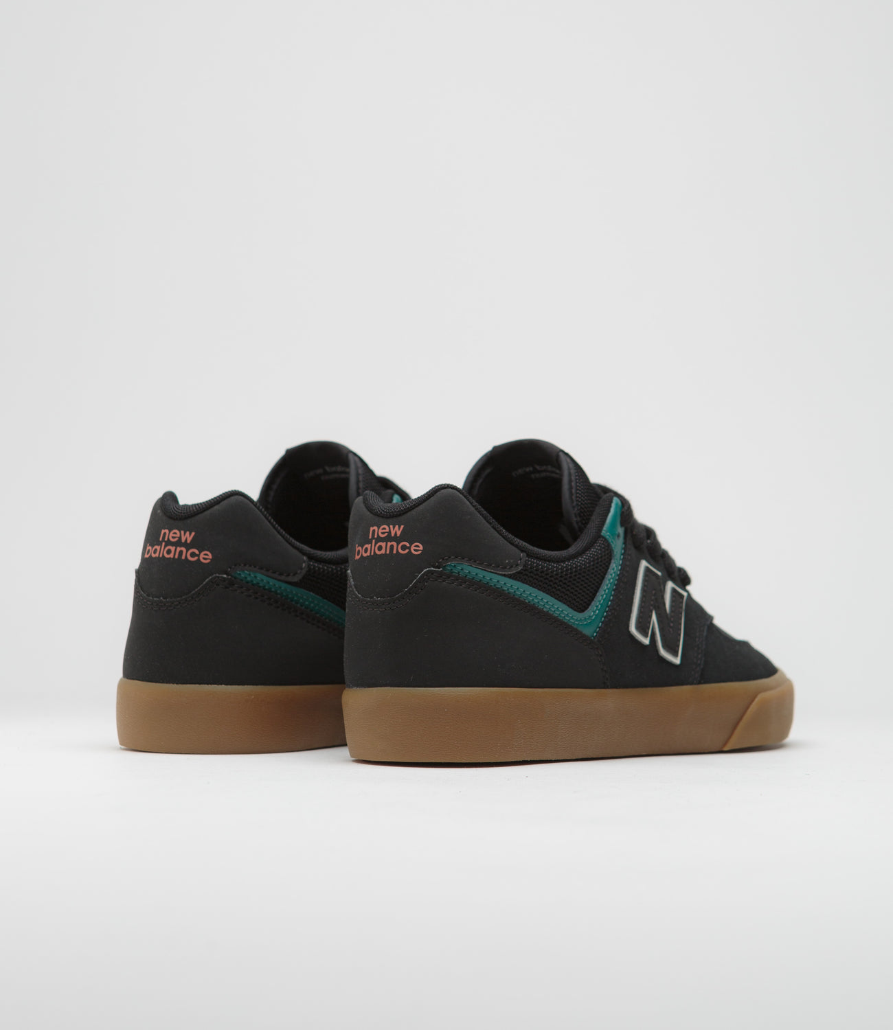 New Balance Numeric 574 Shoes - Black / Vintage Teal | Flatspot