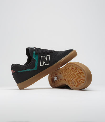 New Balance Numeric 574 Shoes - Black / Vintage Teal