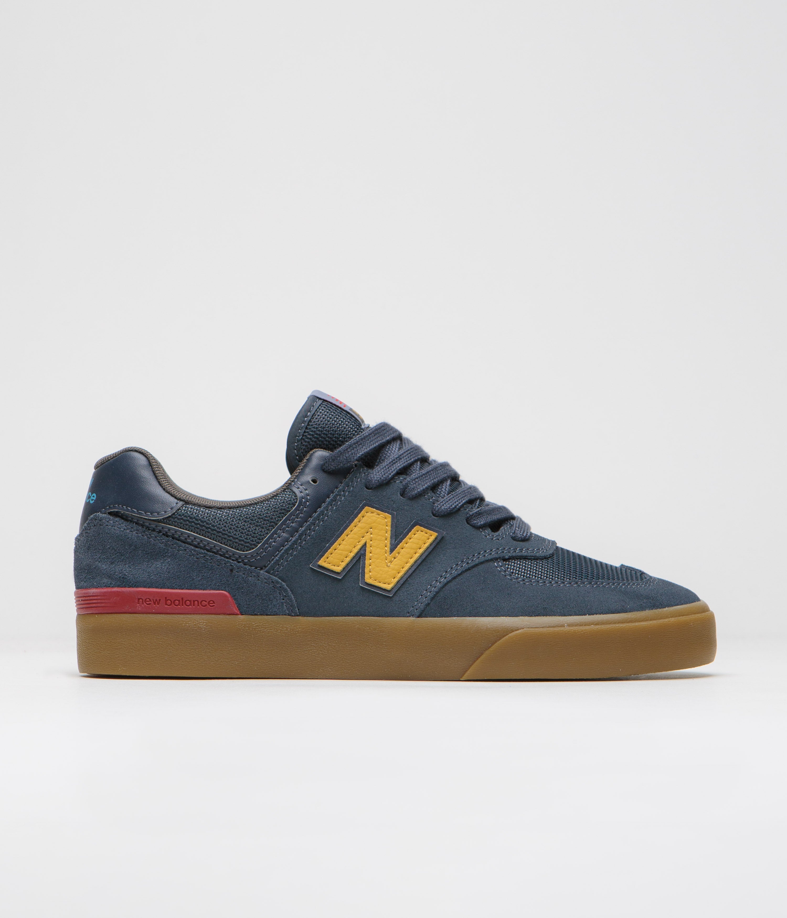 New Balance Numeric 574 Shoes - Blue Indigo / Gum | Flatspot