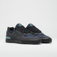 New Balance Numeric 574 Shoes - Cement / Teal thumbnail