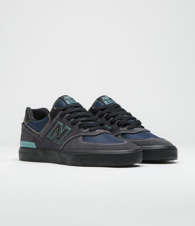 New Balance Numeric 574 Shoes - Cement / Teal