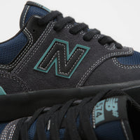 New Balance Numeric 574 Shoes - Cement / Teal thumbnail