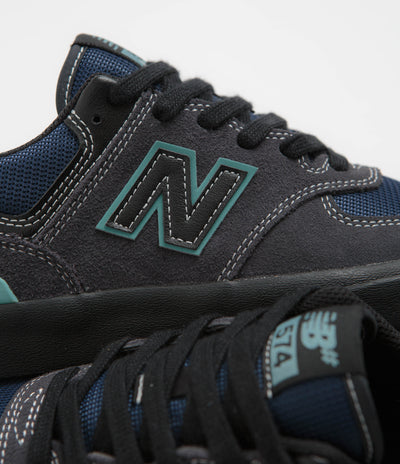New Balance Numeric 574 Shoes - Cement / Teal