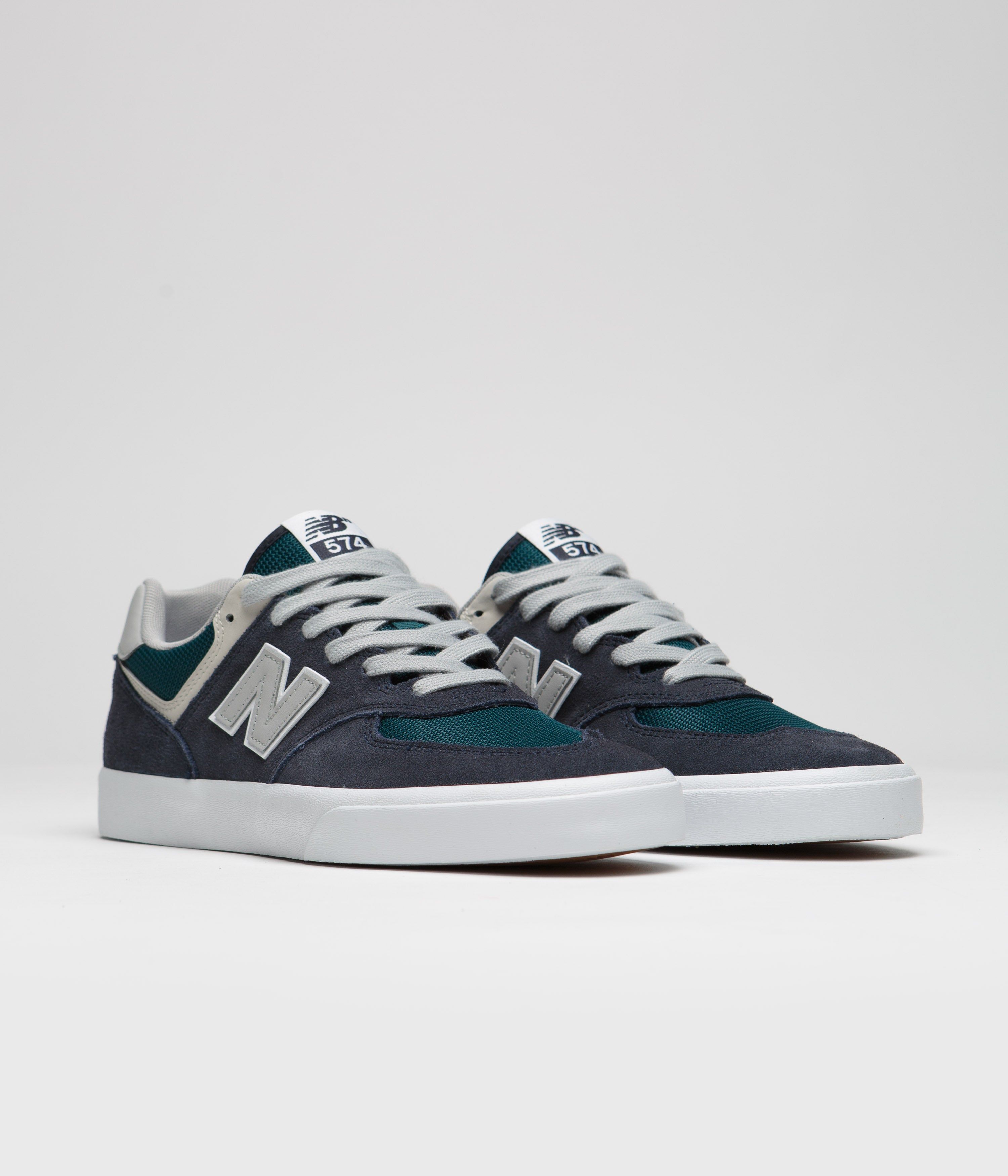 New Balance Numeric 574 Shoes - Navy / Grey | Flatspot