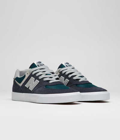 New Balance Numeric 574 Shoes - Navy / Grey