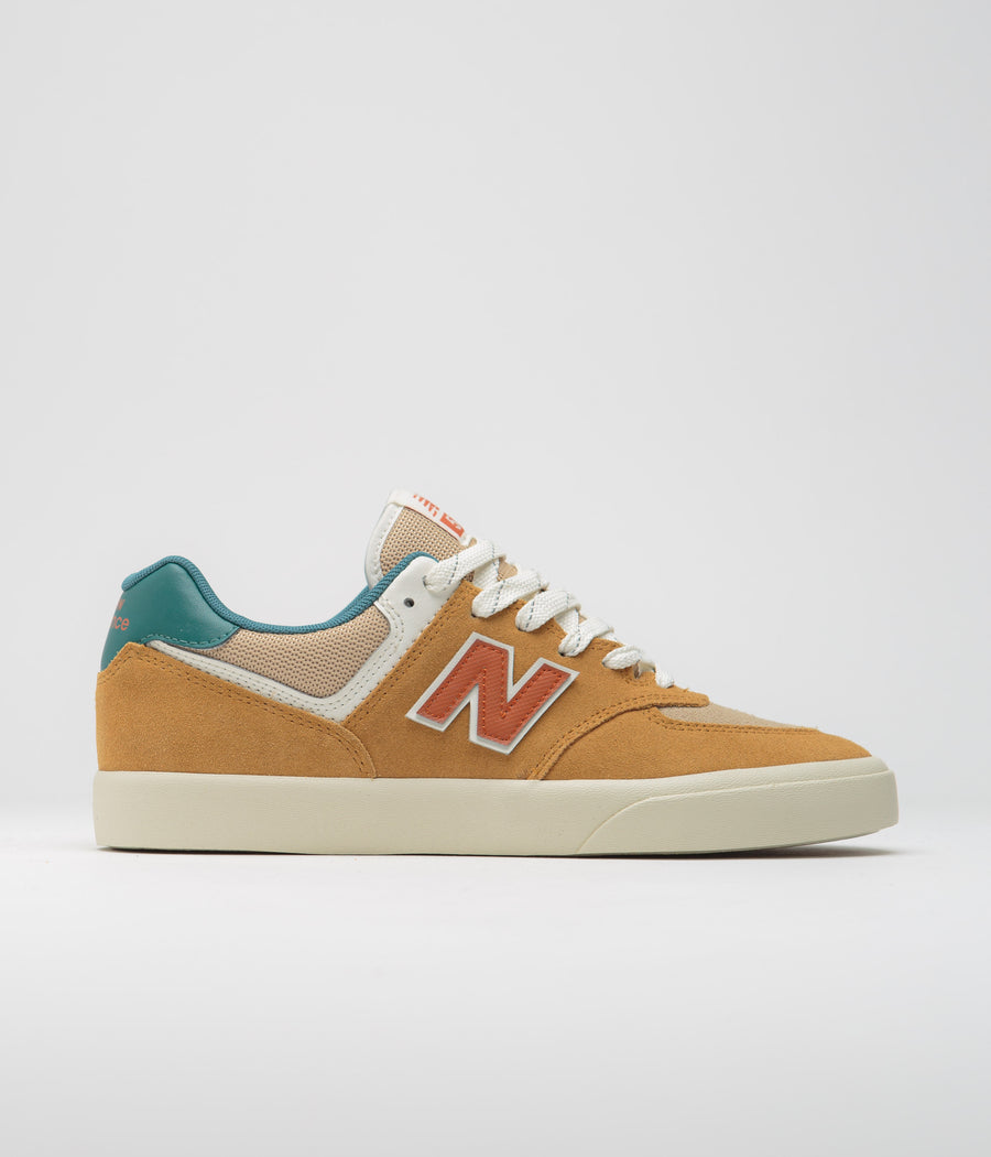 New Balance Numeric 574 Shoes - Wheat / Vintage Teal