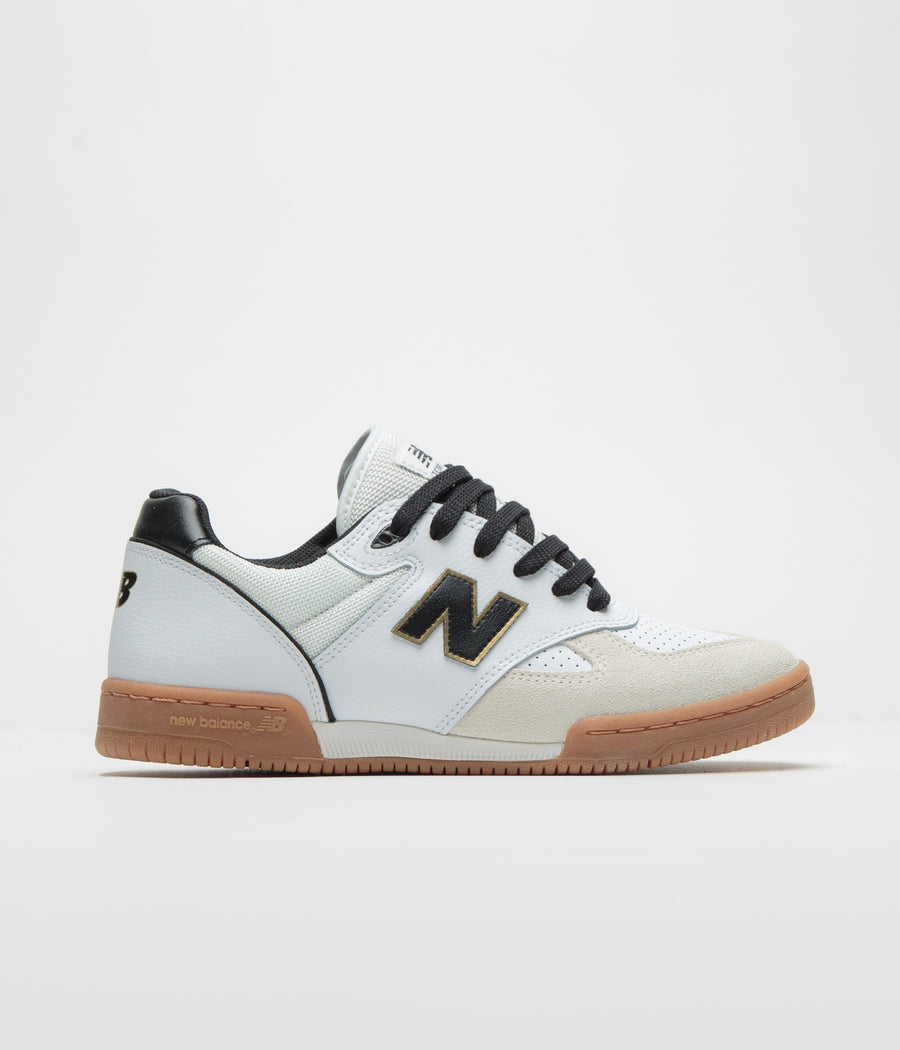 New Balance Numeric 600 Tom Knox Shoes in White and Black