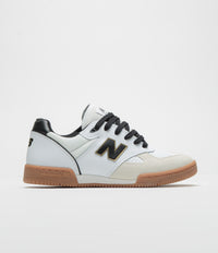 New Balance Numeric 600 Tom Knox Shoes in White and Black