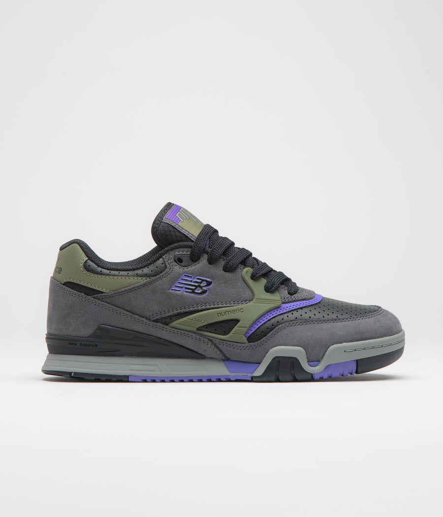New Balance Numeric 770 Shoes in Charcoal and Purple