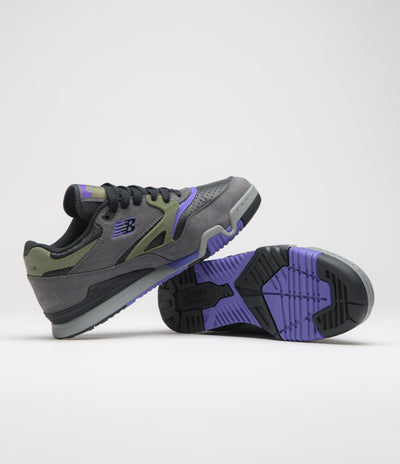New Balance Numeric 770 Shoes - Charcoal / Purple