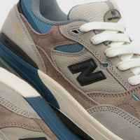New Balance Numeric 933 Andrew Reynolds Shoes in Mushroom and Light Blue thumbnail