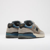 New Balance Numeric 933 Andrew Reynolds Shoes in Mushroom and Light Blue thumbnail