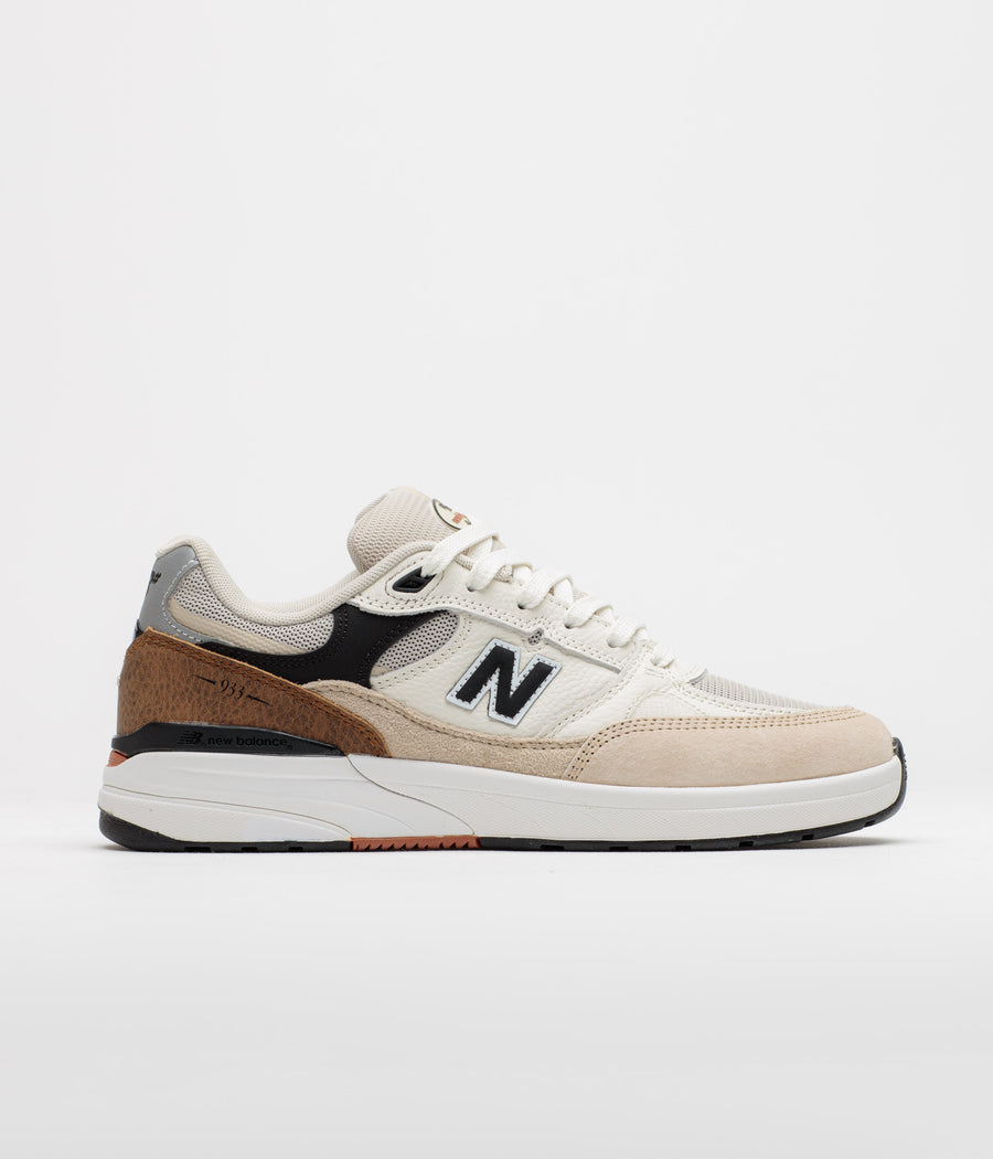 New Balance Numeric 933 Andrew Reynolds Shoes - Sea Salt / Brown