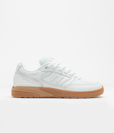 New Balance Numeric 933 Andrew Reynolds Shoes in White and Gum