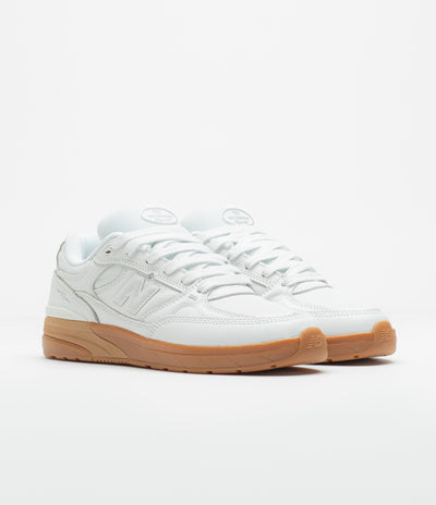 New Balance Numeric 933 Andrew Reynolds Shoes in White and Gum