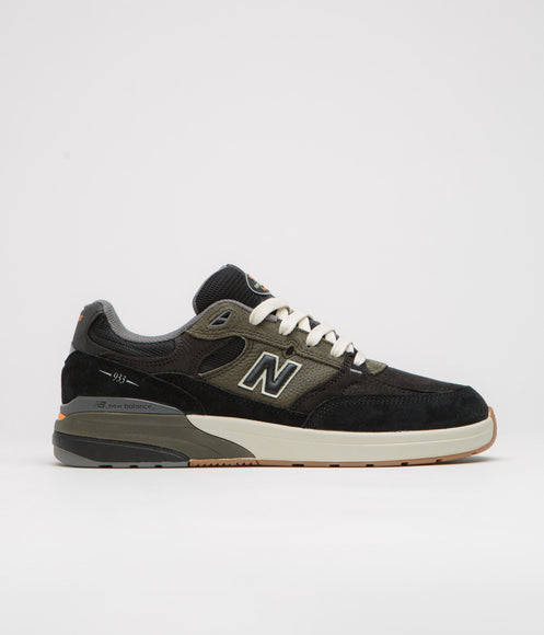 New Balance Numeric 933 Andrew Reynolds Shoes - Black / Olive