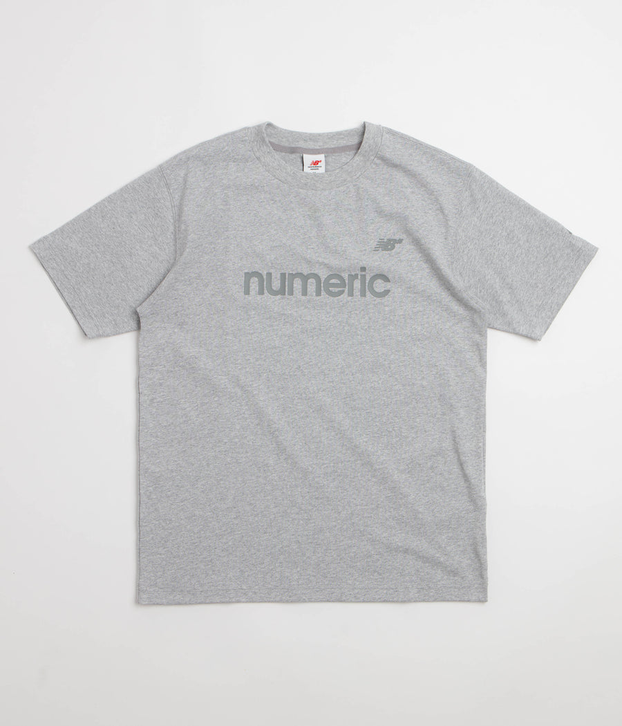 New Balance Numeric Cotton T-Shirt in Athletic Grey Heather