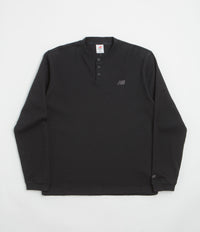New Balance Numeric Henley Long Sleeve T-Shirt - Black