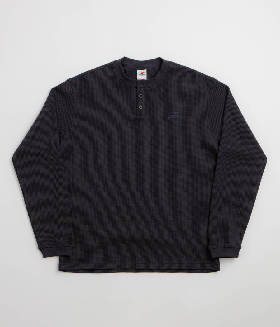 New Balance Numeric Henley Long Sleeve T-Shirt - Dark Night