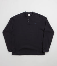New Balance Numeric Henley Long Sleeve T-Shirt in Dark Night