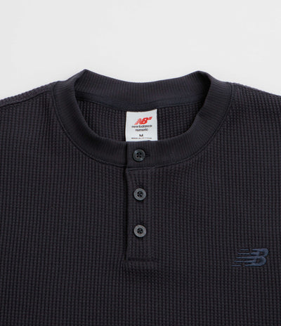 New Balance Numeric Henley Long Sleeve T-Shirt - Dark Night