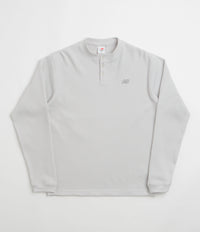 New Balance Numeric Henley Long Sleeve T-Shirt in Grey Matter