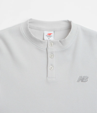 New Balance Numeric Henley Long Sleeve T-Shirt - Grey Matter