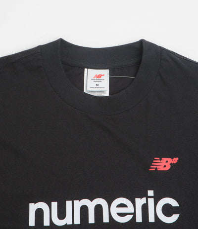 New Balance Numeric Linear Logo T-Shirt - Black