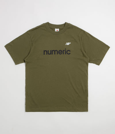New Balance Numeric Linear Logo T-Shirt in Wakame