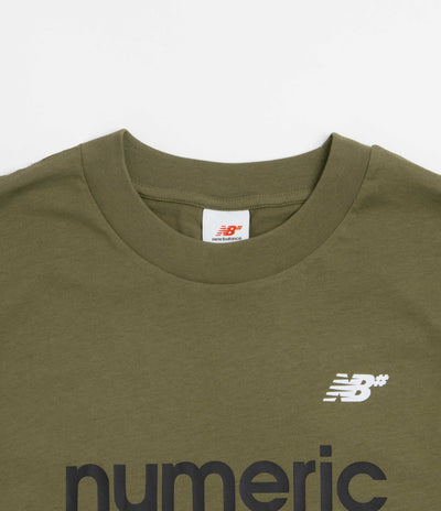 New Balance Numeric Linear Logo T-Shirt in Wakame