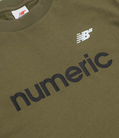 New Balance Numeric Linear Logo T-Shirt in Wakame