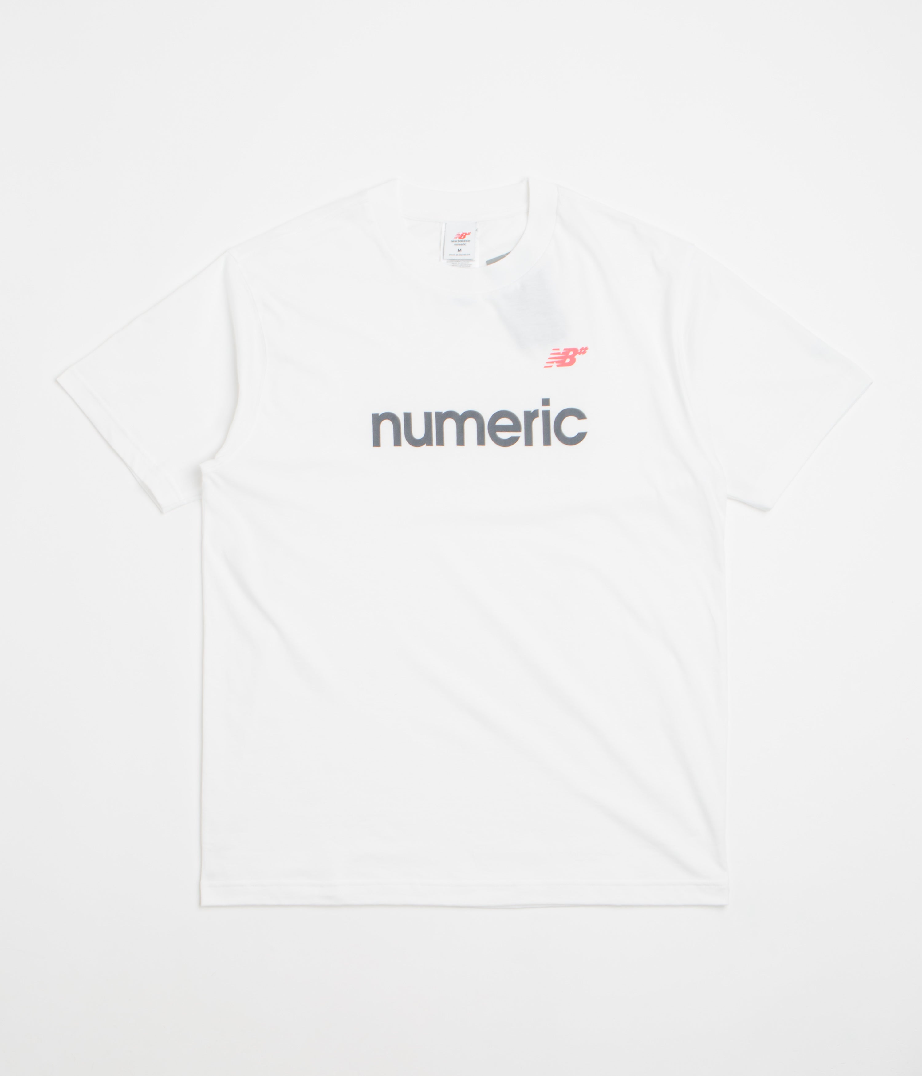 New Balance Numeric Linear Logo T-Shirt in White