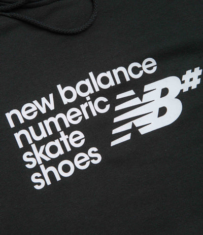 New Balance Numeric Logo Hoodie in Black