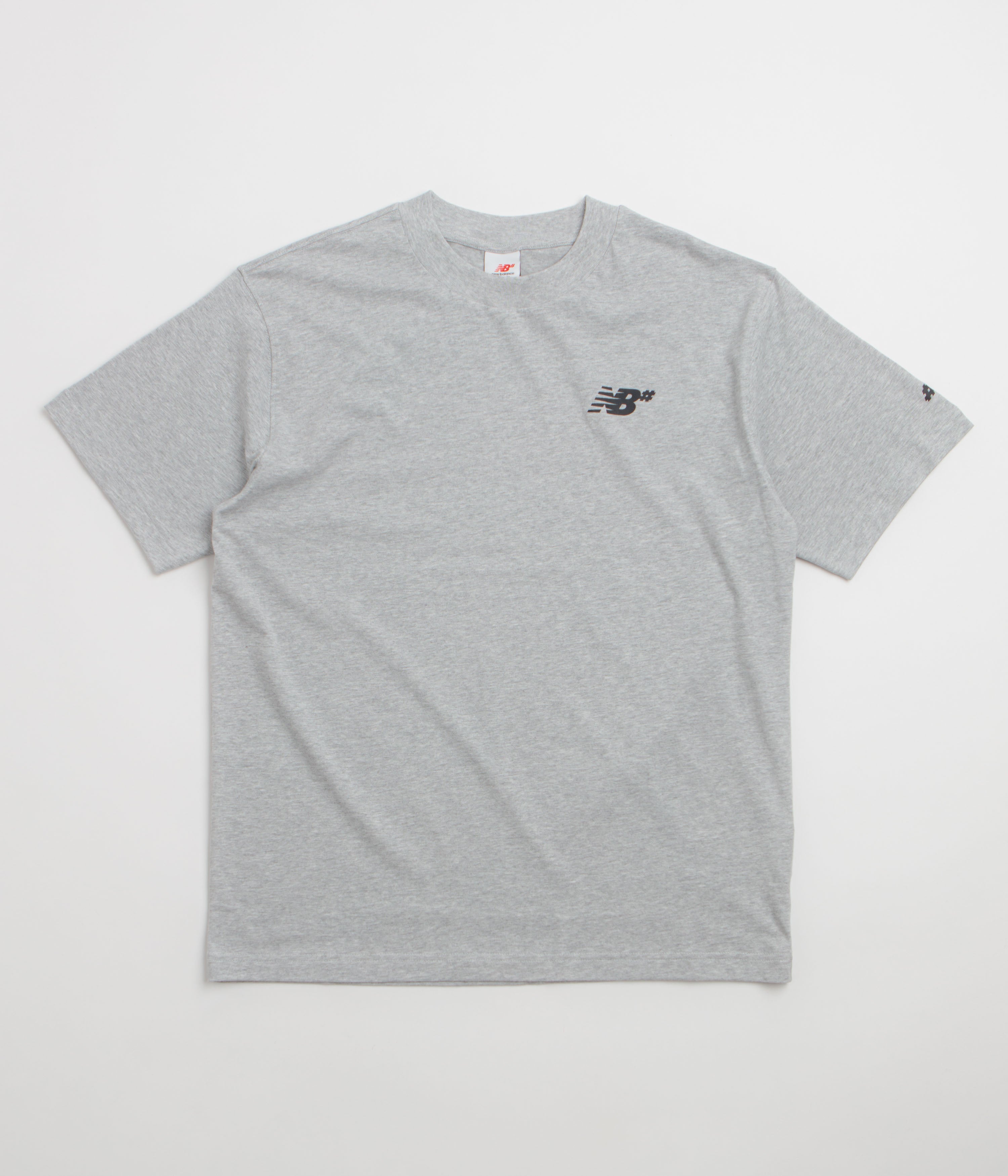 New Balance Numeric Small NB Logo T-Shirt - Athletic Grey Heather