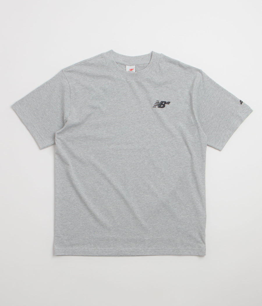 New Balance Numeric Small NB Logo T-Shirt - Athletic Grey Heather