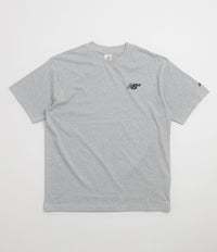 New Balance Numeric Small NB Logo T-Shirt in Athletic Grey Heather