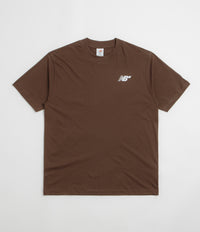 New Balance Numeric Small NB Logo T-Shirt in Pumpernickel