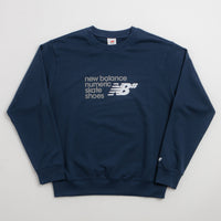 New Balance Numeric Stacked Graphic Crewneck Sweatshirt - NB Navy thumbnail