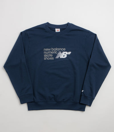New Balance Numeric Stacked Graphic Crewneck Sweatshirt - NB Navy