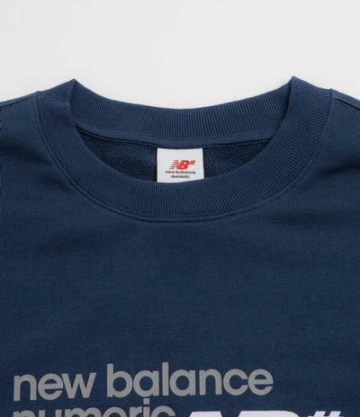 New Balance Numeric Stacked Graphic Crewneck Sweatshirt - NB Navy